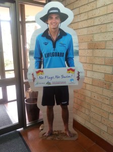 Lifeguard Larry will be popping up with his message all over town