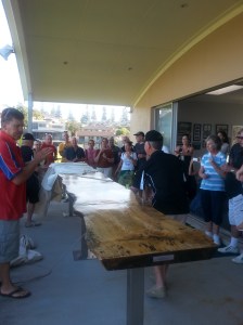 The 4m long bar looks great